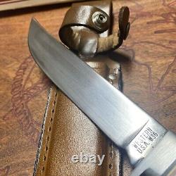 Vintage/RARE Western Cutlery W36 Fixed Blade Hunting Knife WithOriginal Sheath