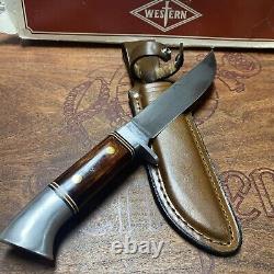 Vintage/RARE Western Cutlery W36 Fixed Blade Hunting Knife WithOriginal Sheath