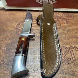 Vintage/RARE Western Cutlery W36 Fixed Blade Hunting Knife WithOriginal Sheath