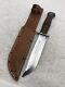 Vintage RH Pal 36 Fixed Blade Sheath Knife Stacked Leather Made In USA