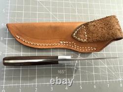 Vintage RIGID USA R-30'Alaskan' Hardwood Handle 7 Overall Hunter Knife Sheath