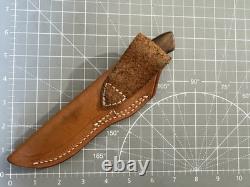 Vintage RIGID USA R-30'Alaskan' Hardwood Handle 7 Overall Hunter Knife Sheath