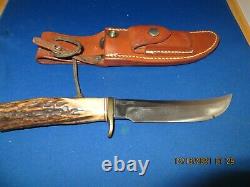 Vintage Randall Knife MODEL #4 With 6 Inch Blade Stag Scales