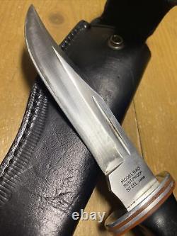 Vintage/Rare Jet Aer G96-940- 10 1/2 Fixed Blade Hunting Knife With Sheath-