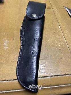 Vintage/Rare Jet Aer G96-940- 10 1/2 Fixed Blade Hunting Knife With Sheath-