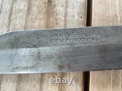 Vintage Rare Joseph Elliot And Sons Hunting Fighting Knife C + C Maltese Cross