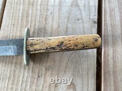 Vintage Rare Joseph Elliot And Sons Hunting Fighting Knife C + C Maltese Cross