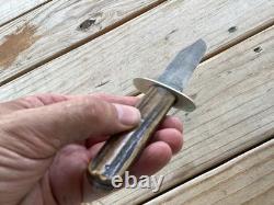 Vintage Rare Joseph Elliot And Sons Hunting Fighting Knife C + C Maltese Cross