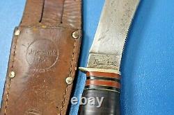 Vintage Remington RH-32 Skinning Hunting Knife Correct Sheath c. 1922-34