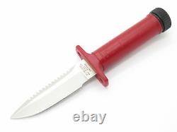Vintage Resqvival Attack Red Seki Japan Small Fixed Blade Hunting Survival Knife