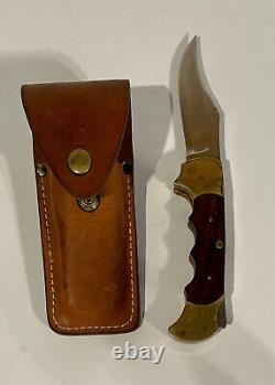 Vintage Rigid Apache R 9 knife with sheath Lock back