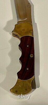 Vintage Rigid Apache R 9 knife with sheath Lock back