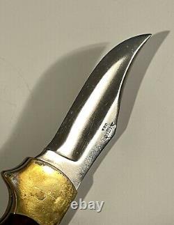 Vintage Rigid Apache R 9 knife with sheath Lock back