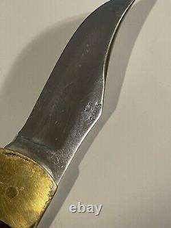 Vintage Rigid Apache R 9 knife with sheath Lock back