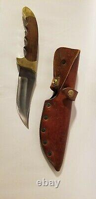 Vintage Rigid Hunting Knife fixed blade sidewinder