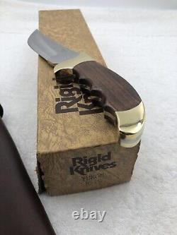 Vintage Rigid R16 Yukon Fixed Blade Sheath knife Made In USA In Box