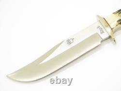 Vintage Rigid RG46 Tak Fukuta Seki Japan Stag Fixed Bowie Hunting Knife (Lot 8)