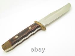 Vintage Rigid RG46 Tak Fukuta Seki Japan Wood Fixed Bowie Hunting Knife (Blem)