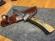 Vintage Rigid USA Fixed Blade Knife Leather Sheath Made in the America