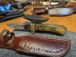 Vintage Rigid USA Fixed Blade Knife Leather Sheath Made in the America