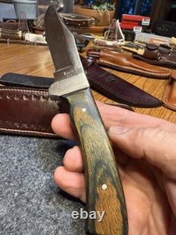 Vintage Rigid USA Fixed Blade Knife Leather Sheath Made in the America