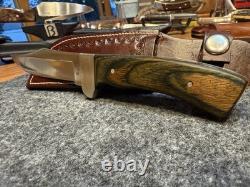 Vintage Rigid USA Fixed Blade Knife Leather Sheath Made in the America