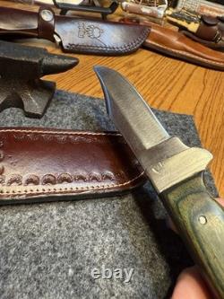 Vintage Rigid USA Fixed Blade Knife Leather Sheath Made in the America
