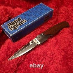 Vintage Rigid knife Seki Japan MIB lock folding dagger Al mar Gents hunter dad