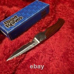 Vintage Rigid knife Seki Japan MIB lock folding dagger Al mar Gents hunter dad