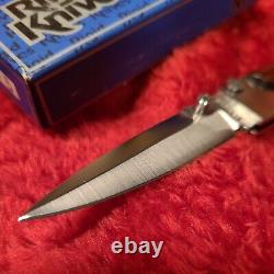 Vintage Rigid knife Seki Japan MIB lock folding dagger Al mar Gents hunter dad