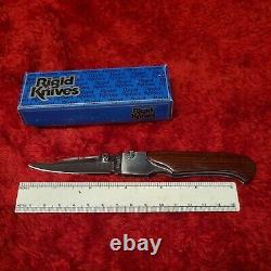 Vintage Rigid knife Seki Japan MIB lock folding dagger Al mar Gents hunter dad