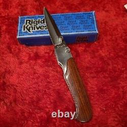 Vintage Rigid knife Seki Japan MIB lock folding dagger Al mar Gents hunter dad