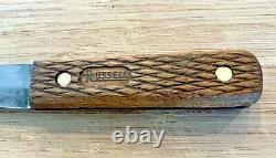 Vintage Russell 5 Carbon Steel Blade 35-317 Sportsman / Hunting Knife USA VGC