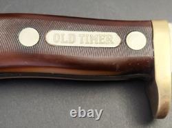 Vintage SCHRADE-WALDEN Model 165 OLD TIMER Knife with sheath. Made in USA