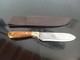 Vintage SK Knives (Steven Kelly-Montana) 9.5'' fixedBlade Knife. Curly Maple