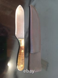 Vintage SK Knives (Steven Kelly-Montana) 9.5'' fixedBlade Knife. Curly Maple
