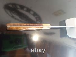 Vintage SK Knives (Steven Kelly-Montana) 9.5'' fixedBlade Knife. Curly Maple