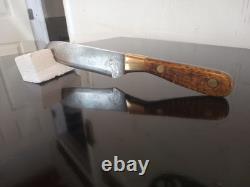 Vintage SK Knives (Steven Kelly-Montana) 9.5'' fixedBlade Knife. Curly Maple