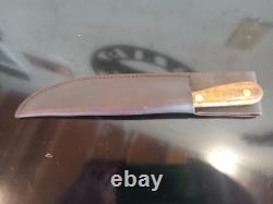 Vintage SK Knives (Steven Kelly-Montana) 9.5'' fixedBlade Knife. Curly Maple