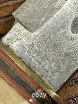 Vintage Schmidt & Ziegler Fixed Blade Knife #5519 Stag Handle Solingen Germany