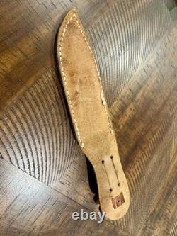 Vintage Schmidt & Ziegler Fixed Blade Knife #5519 Stag Handle Solingen Germany