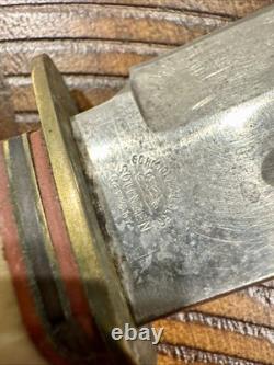 Vintage Schmidt & Ziegler Fixed Blade Knife #5519 Stag Handle Solingen Germany