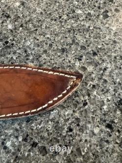 Vintage Schmidt & Ziegler Fixed Blade Knife #5519 Stag Handle Solingen Germany