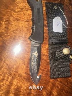 Vintage Schrade DU Ducks Unlimited Hunting Knife 4.25 Inch Fixed Blade