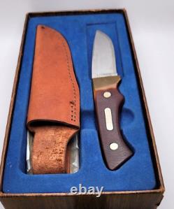 Vintage Schrade Old Timer 130T Fixed Blade Hunting Knife with box / papers