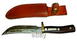 Vintage Schrade Old Timer 165 Fixed Blade Knife & Sheath