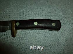 Vintage Schrade Old Timer 165 Fixed Blade Knife & Sheath