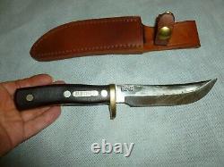 Vintage Schrade Old Timer 165 Fixed Blade Knife & Sheath