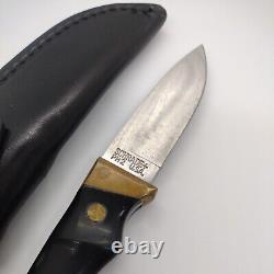 Vintage Schrade + PH2 U. S. A. Fixed Hunting Knife with Sheath