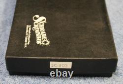 Vintage Schrade SC-502 Sharpfinger Scrimshaw Raccoon NOS Sheath BOXED USA Made